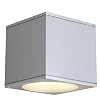 Wandleuchte Big Theo Single silber-grau