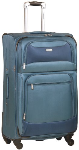 calvin klein 4 wheel suitcase