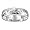 T43R521--Sterling Silver Hawaiian Hand Carved 6mm Plumeria Ring Band, 5