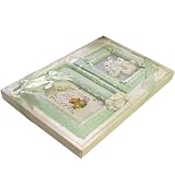 Baby Gift Set: Green Album And Picture Frame... by Baby Couture