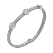 14K White Gold Diamond Bracelet - 0.60 Ct.