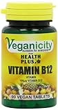 Veganicity Vitamin B12 100µg General Well-Being Supplement - 2 x 90 Tablets (180 Tablets)