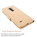 Cellularvilla S6 Active Case, [Stand Feature] Flower Texture Wallet Case [Diamond Jewel] Premium [Bling Luxury] PU Leather Flip Cover [Card Slots] for Samsung Galaxy S6 Active G890 (Golden Bling)