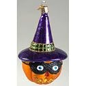 Old World Christmas Masked Jack O'lantern Glass Ornament