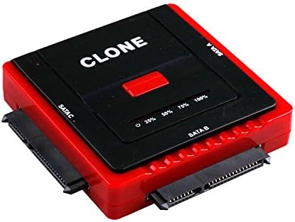 Qooltek 888U2 high-speed USB 2.0 To SATA II Converter Adapter/Cable for 2.5 or 3.5 HDD and SSD Drives With Power Supply & LED Activity Lights & OTB