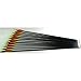 6 Shiny Black Fiberglass Target Practice Arrows 28