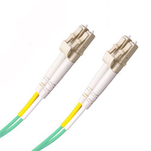 Optronics - 5m Fibre Optic Lc To Lc 50/125 Multimode (om3) Cable,2mm With A Low Smoke Zero Halogen Jacket - Aqua