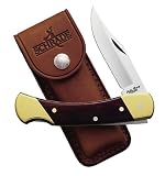 Imperial Schrade Uncle Henry Bear Paw 5 Lockback w/Leather Sheath #LB7