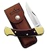 Sporting Goods : Imperial Schrade Uncle Henry Bear Paw 5' Lockback w/Leather Sheath #LB7