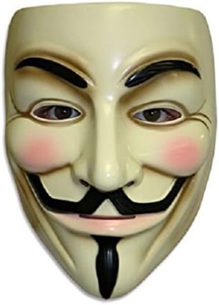 V for Vendetta Mask Guy Fawkes Anonymous fancy Cosplay costume -Yellow by NisonTop