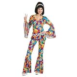 Charades 60s 70s Hippie Bell Bottom Outfit Halloween Costume