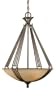 Uttermost 21840 Carnegie 3-Light Pendant, Sinatra Bronze Finish