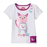 Girls' iTalk Disney Cat Talking Tee - White