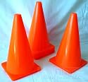 30 New Orange 9" Tall Field Sport Cones Football Soccer