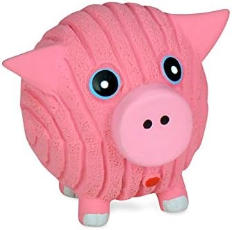Huggle Ruff-Tex Hamlet the Pig Squeaky Dog Toy (SMALL)