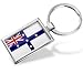 Keychain "New South Wales (Australian Federation) Flag" - Hand Made, Key chain ring