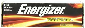 Energizer D Alkaline Industrial Batteries, Box of 12