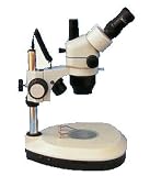 Electronics : GX Microscopes MZS0745TL-R Stereo Zoom Trinocular Microscope, Zoom Body 0.7-4.2X, High Power, Top & Bottom Halogen Lights Illumination, Pillar Stand