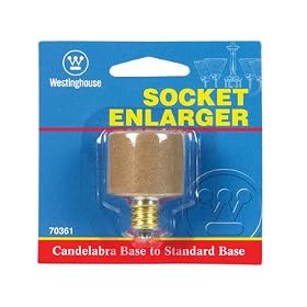 Westinghouse 70361 Candelabra Socket Adapter 75w