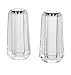 Acrylic Large Faceted Salt And Pepper Shakers