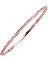 Fancy 14K Rose Gold Bangle ( Length 8 Inch )