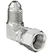 EATON Aeroquip 2071-4-4S 90 Degree Swivel Nut Elbow, JIC 37° End Types, Carbon Steel, 1/4 JIC(f) x 1/4 JIC(m) End Size, 1/4" Tube OD