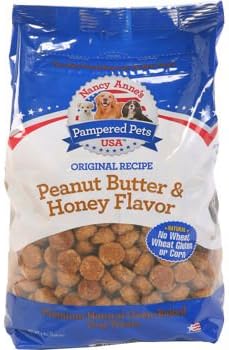 Pampered Pet Peanut Butter & Honey Dog Treats, 2 - 5lb Bags, Made in the USA