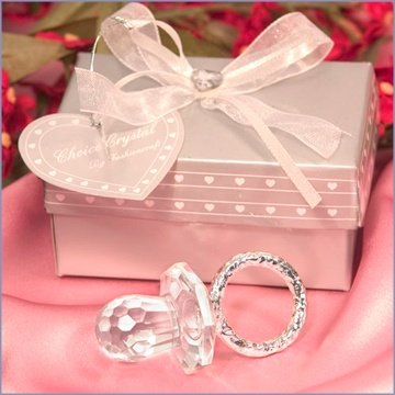 Click here for Crystal Pacifier Baby Shower Favors prices