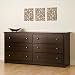 Prepac Fremont Espresso 6 Drawer Dresser