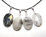 Tourmalated Quartz Facetted Pendant