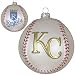 Kansas City Royals Glass Baseball Ornament