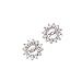 14K White Gold 1/2 ct. Diamond Earring Jackets
