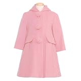Rothschild Girls Wool Hooded Rose Coat