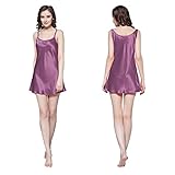 シルク スリップ レディース バイオレット XS ダブルストラップ /22匁 高級シルク100% / ギフトにも最適 / LilySilk (リリーシルク)