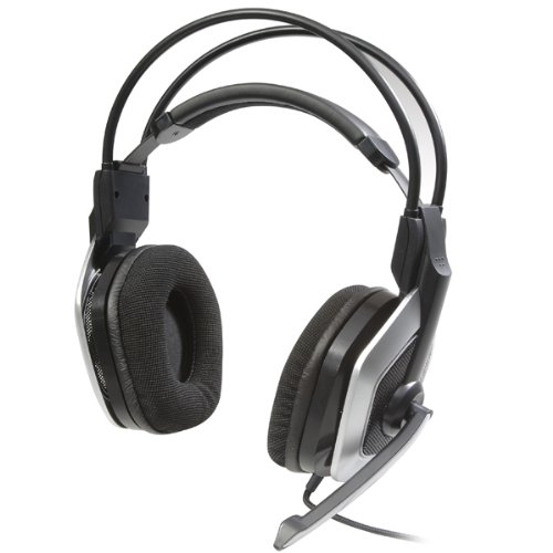 bazoo Neto Stereo Kopfhörer USB mit Kabelfernbedienung, schwarz / silber bazoo Neto Stereo Kopfhörer USB mit Kabelfernbedienung, schwarz / silber