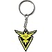 Double Sided Pokemon GO Plus Keychain by PokeSwag Team Valor Mystic Instinct Keychains Keyrings for PokemonGO Game Fans Collectors