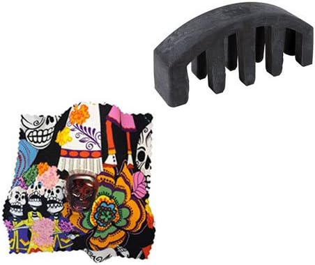 Violin Deluxe Practice Mute 4/4 Size + Rockin Rosin Skull Rosin