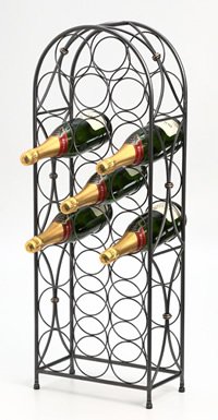 23 Bottle Castello wine rack in black