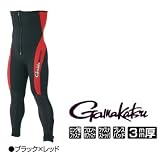がまかつ(Gamakatsu) 鮎タイツ 3mm厚 ブラック×レッド LL GM5774