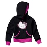 Girls' Hello Kitty Black Long-Sleeve Hoodie Sweatshirt L
