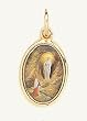 Gold Plated Religious Medal - Our Lady of Lourdes