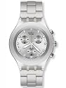Swatch Diaphane Chronograph Blooded Silver Mens Watch SVCK4038G
