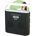 Duronic RCD025B Portable Black CD Player with AM/FM Radio - Connect & play from MP3 Player/Ipod/Iphone