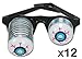 (LOT OF 12) Droopy Eyes Glasses Goofy Slinky Pop Out Eye Gag Halloween Costume Party Joke by ROCKYMART