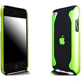Novo iPod Touch 4, 4G Hard Case Flux Schwarz und Gr&uuml;n H&uuml;lle Taschen und Free Screen Guard