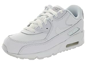 Nike Air Max 90 (PS) White/Wolf Grey Running Shoe 10.5 Kids US