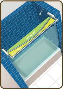 Extend-It Space Saving Shower Rod