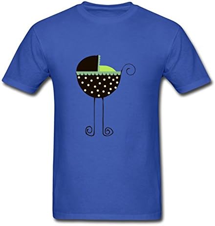 Small Pram Painting And Let You Handle It Customized Men Blue T-shirt