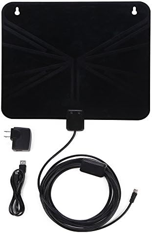 Super Thin 50Mile Range Indoor Hd Digital Antenna With USB Power Supply For High Reception