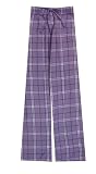 Lavender Plaid Youth Flannel Lounge Pants for girls
